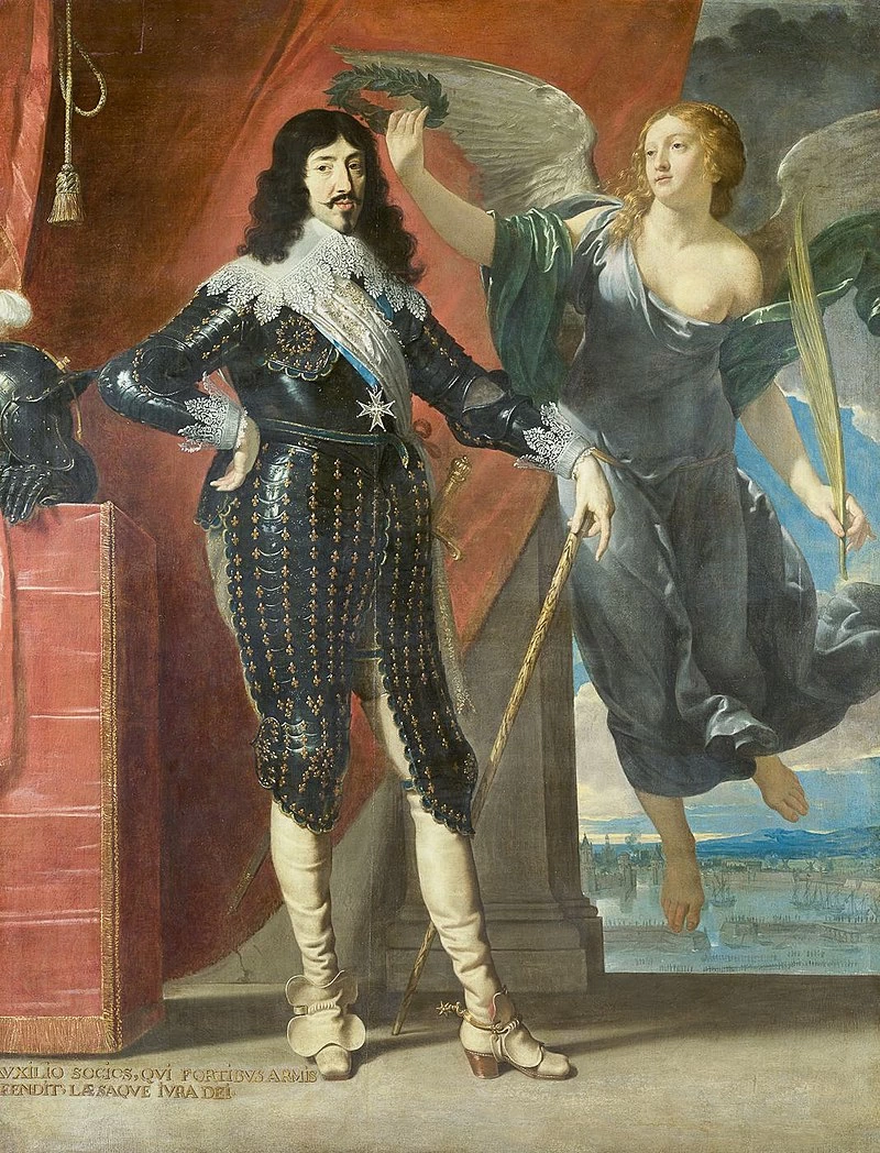 Luigi XIII incoronato dalla vittoria (Assedio di La Rochelle, 1628) - Musée du Louvre, Paris